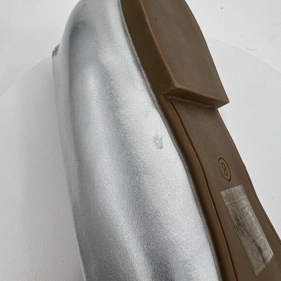 Journee Collection Renzo Ballet Flats in Silver Size 8W MSRP $90 - Picture 10 of 16